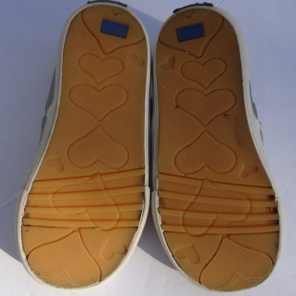 SIZE 8.KEDS DAPHNE Silver Metallic Leather Sneaker - Picture 5 of 8